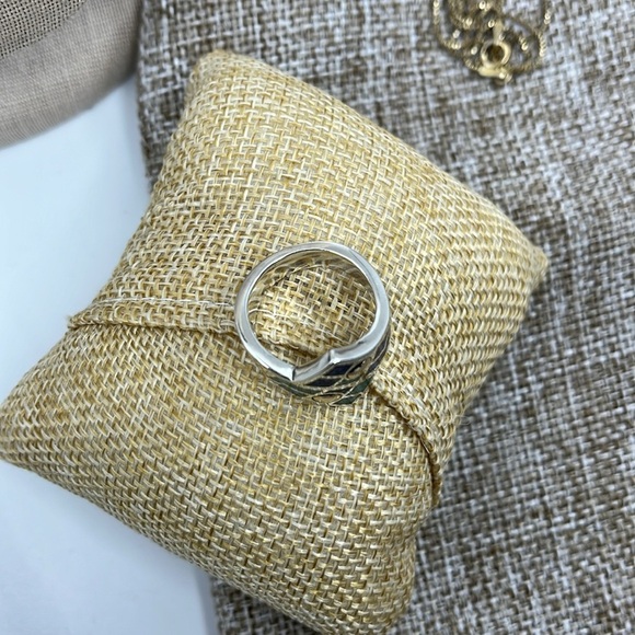 💍 Vintage CCO Coleman Turquoise Lapis Ring - Silver, 14K, Size 7 - Picture 11 of 15